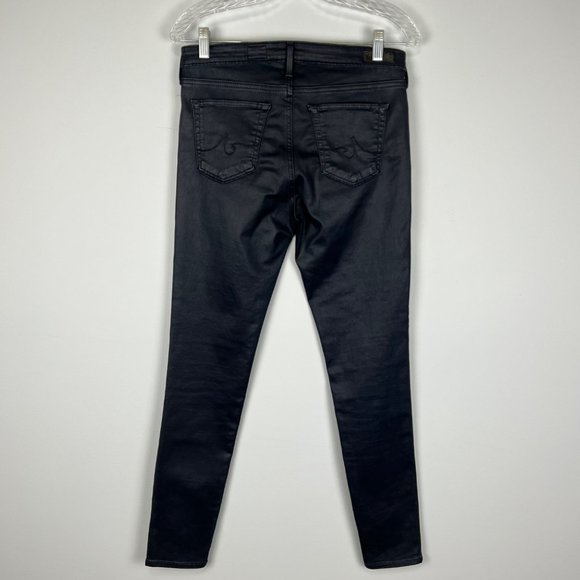 AG Adriano Goldschmied Legging Ankle Skinny Jeans Blue Leatherette size 29 - Picture 7 of 14